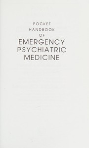 Cover of: Pocket handbook of emergency psychiatric medicine by Harold I. Kaplan