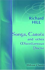 Cover of: Songs, Carols, and other Miscellaneous Poems