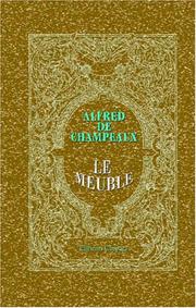 Le meuble by Alfred de Champeaux