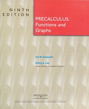 Cover of: Precalculus by Earl William Swokowski