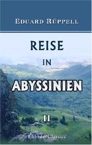 Cover of: Reise in Abyssinien by Eduard Rüppell
