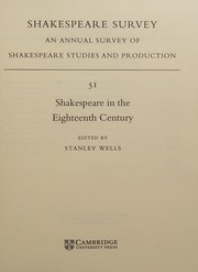 Cover of: Shakespeare survey: an annual survey of Shakespeare studies and production.