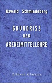 Cover of: Grundriss der Arzneimittellehre