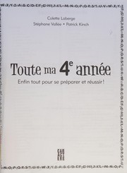 Cover of: Toute ma 4e année by Colette Laberge