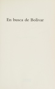 Cover of: En busca de Bolívar