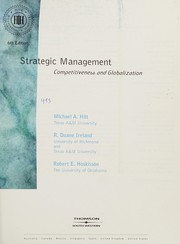 Cover of: Strategic management: competitiveness and globalization : [concepts and cases]