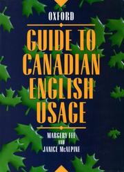 Cover of: Guide to Canadian English usage