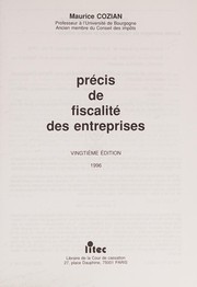 Cover of: Précis de fiscalité des entreprises