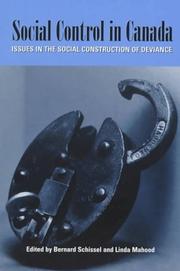 Cover of: Social control in Canada by edited by Bernard Schissel and Linda Mahood.
