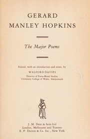 Cover of: The major poems.