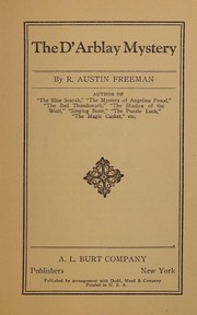 Cover of: The D'Arblay mystery by R. Austin Freeman