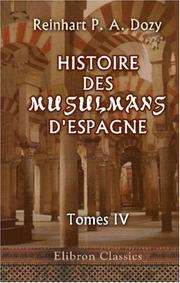 Cover of: Histoire des musulmans d'Espagne