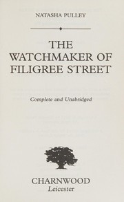 Cover of: Watchmaker of Filigree Street