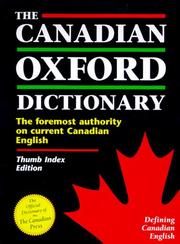 Cover of: The Canadian Oxford dictionary