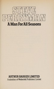 Cover of: A man for all seasons
