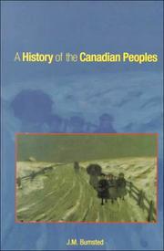 Cover of: A history of the Canadian peoples by J. M. Bumsted