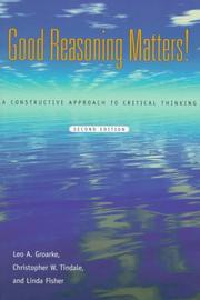 Cover of: Good reasoning matters! by Leo Groarke