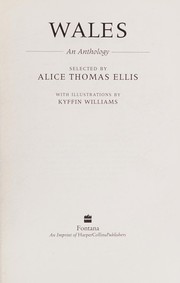 Cover of: Wales by selected by Alice Thomas Ellis ; with illustrations by Kyffin Williams.
