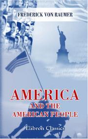 Cover of: America and the American People | Friedrich von Raumer