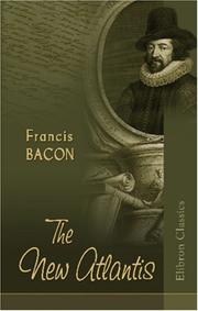 Cover of: The New Atlantis by Francis Bacon