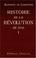 Cover of: Histoire de la révolution de 1848