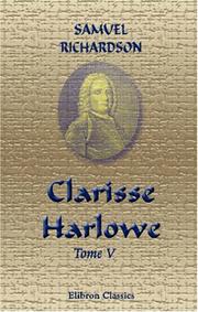 Cover of: Clarisse Harlowe by Samuel Richardson