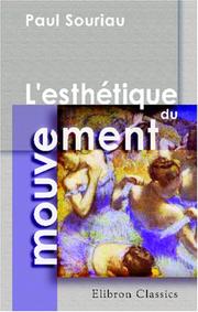 Cover of: L'esthétique du mouvement