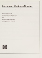 Cover of: European Business Studies