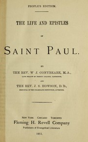 Cover of: The life and epistles of Saint Paul by William John Conybeare