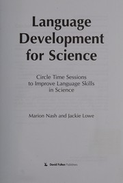 Language development for science by Marion Nash