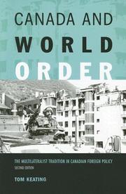 Cover of: Canada and world order by Thomas F. Keating