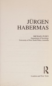 Cover of: Jürgen Habermas by Michael Pusey