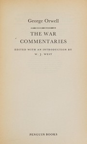 Cover of: The war commentaries by George Orwell