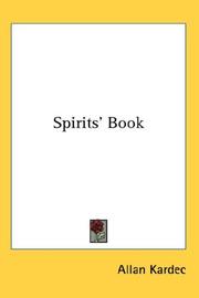 Cover of: Spirits' Book by Allan Kardec