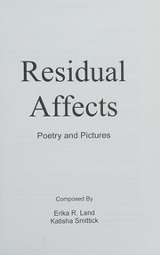 Cover of: Residual affects: poetry and pictures