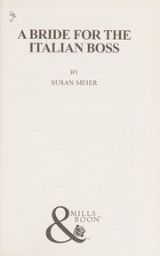 Cover of: Bride for the Italian Boss by Susan Meier