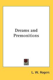 Cover of: Dreams and Premonitions | L. W. Rogers