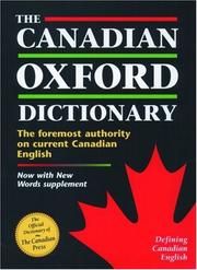 Cover of: The Canadian Oxford dictionary by edited by Katherine Barber.