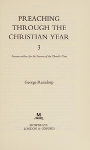 Preaching through the Christian year by George Reindorp