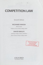 Competition law by Richard Whish