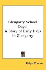 Cover of: Glengarry School Days by Ralph Connor