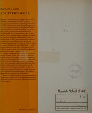 A potter's work by Bernard Leach