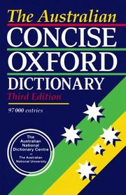 Cover of: The Australian Concise Oxford Dictionary of Current English