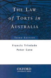 Cover of: The Law of Torts in Australia