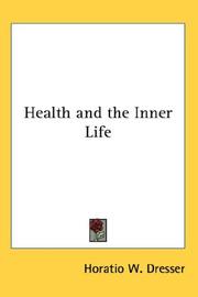 Cover of: Health and the Inner Life