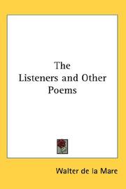 Cover of: The Listeners and Other Poems