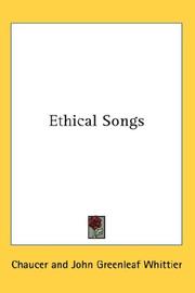 Cover of: Ethical Songs