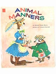 Cover of: Animal manners by Barbara Shook Hazen
