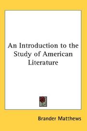 An introduction to the study of American literature