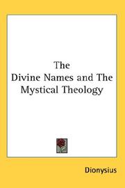 Cover of: The Divine Names and The Mystical Theology